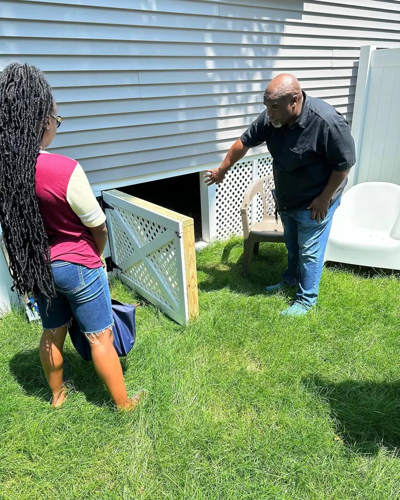 Boston Home Inspector explaining findings to a homebuyer